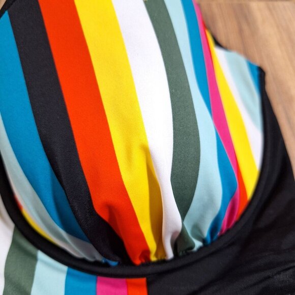 Cacique Swim Bikini Multicolor Bikini Top 46DDD summer beach swim - Picture 4 of 4